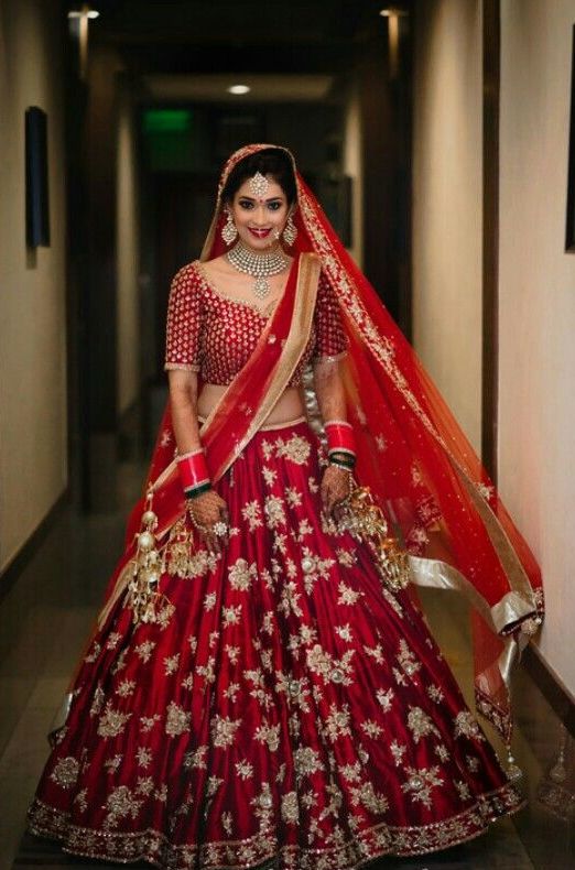 Bridal outfit in red for that special day 11