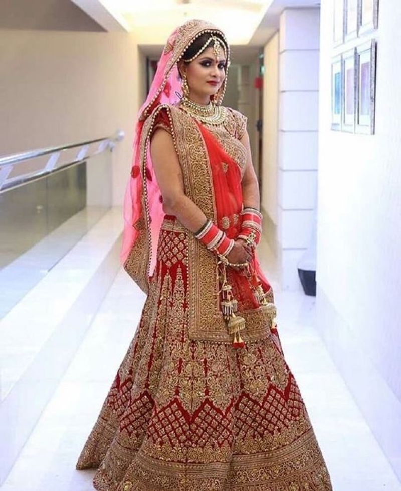 Bridal outfit in red for that special day 19