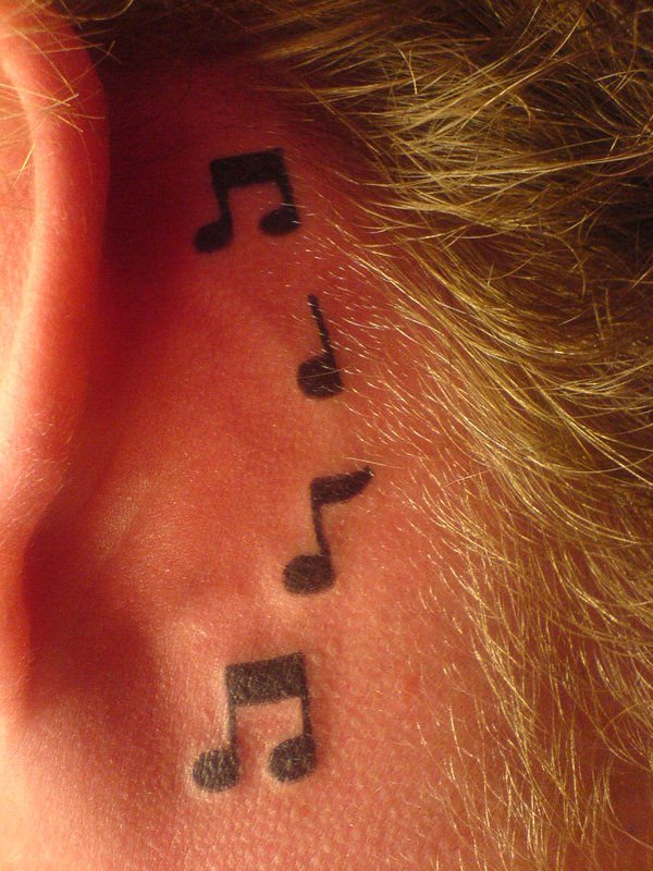 Best tattoo Design Hehind Ear 13