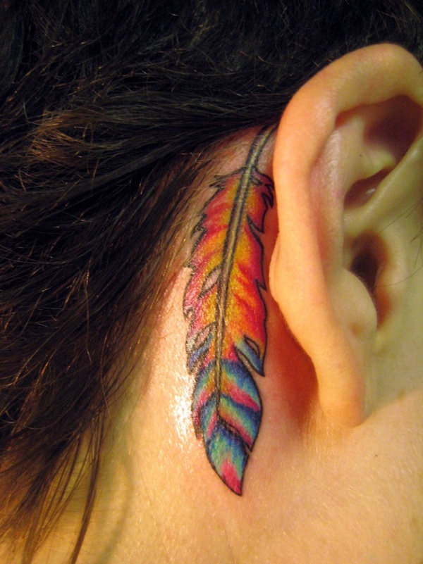 Best tattoo Design Hehind Ear 18