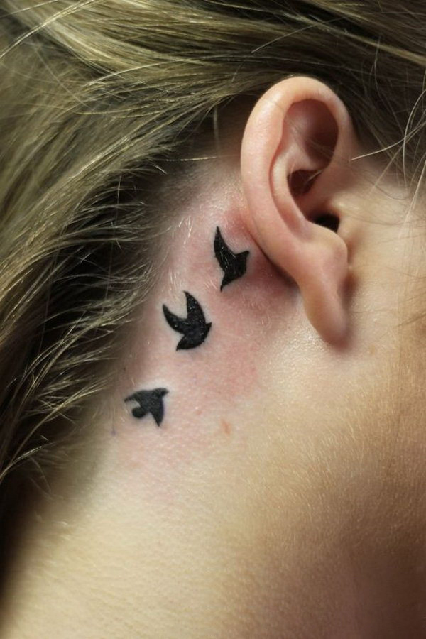 Best tattoo Design Hehind Ear 2