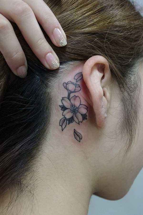 Best tattoo Design Hehind Ear 21