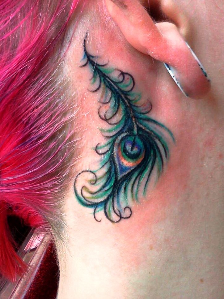 Best tattoo Design Hehind Ear 29