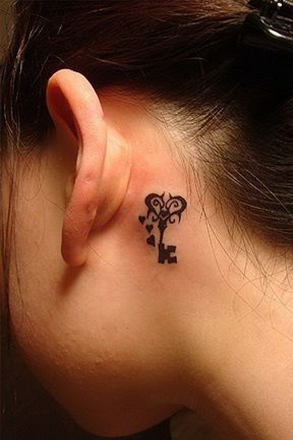 Best tattoo Design Hehind Ear 36