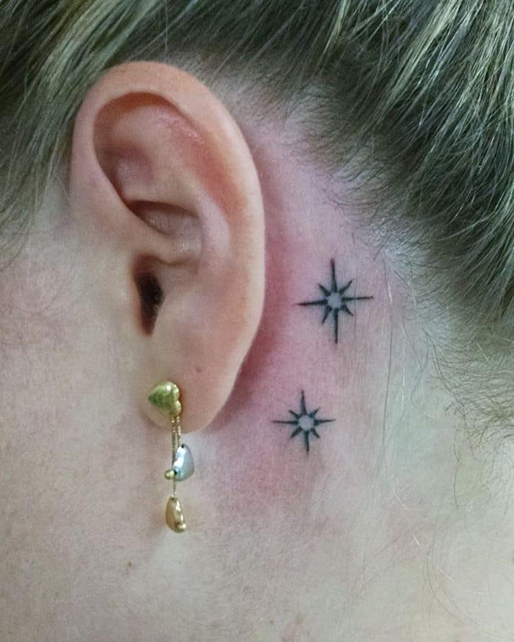 Best tattoo Design Hehind Ear 7